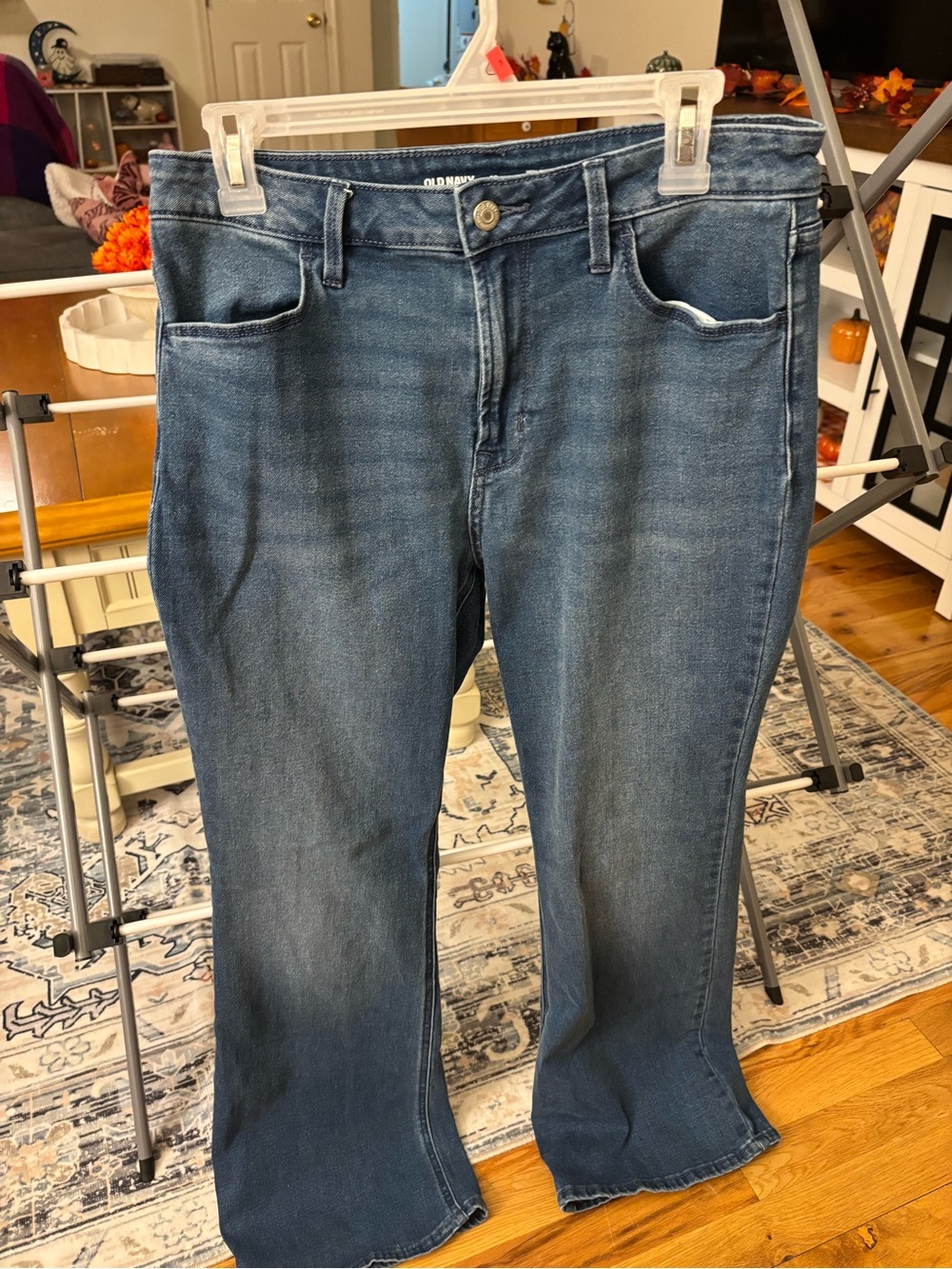 Old Navy Women’s High-Rise Wow Flare Blue Jeans